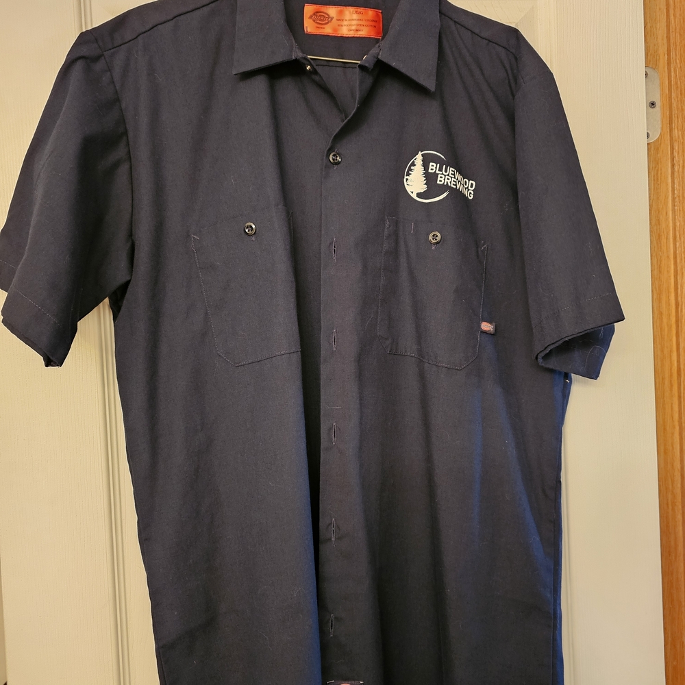 STL Bluewood Brewing Short Sleeve Men's Brew Master Work Shirt